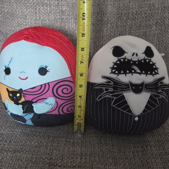 Disney Nightmare Before Christmas Squishmallows 8" Jack Sally Skellington Plush - Picture 9 of 10